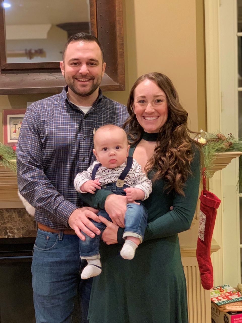 Corbin and his wife with their son Dane