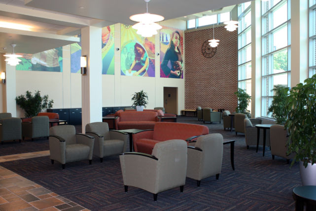Moravian Hall Square Townhomes waiting area