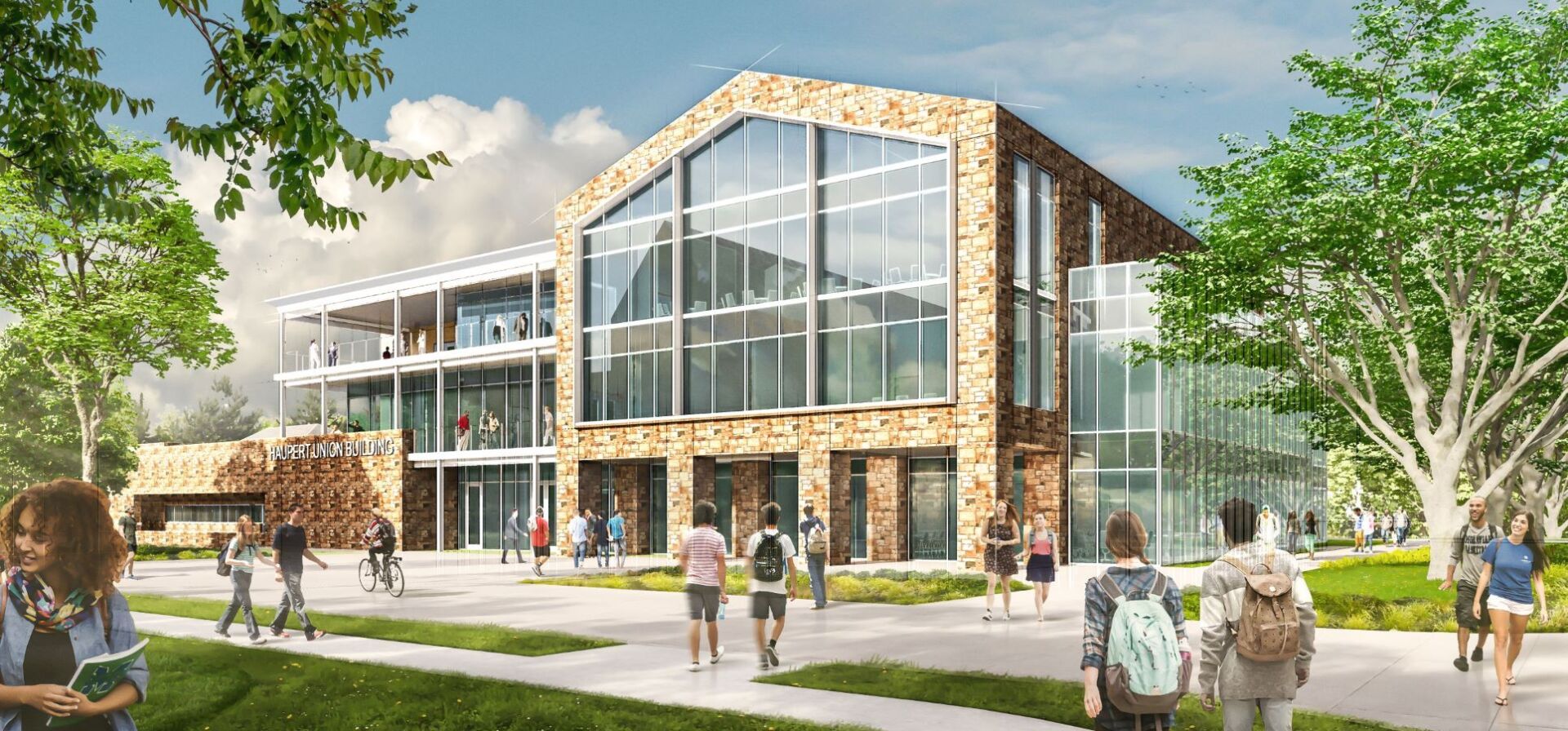 Moravian University Haupert Union Building (HUB) preconstruction rendering by Earl Swensson Associates, Inc.
